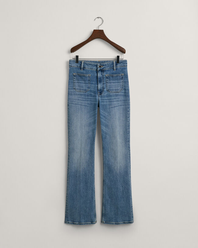 Slim fit jeans med svaj