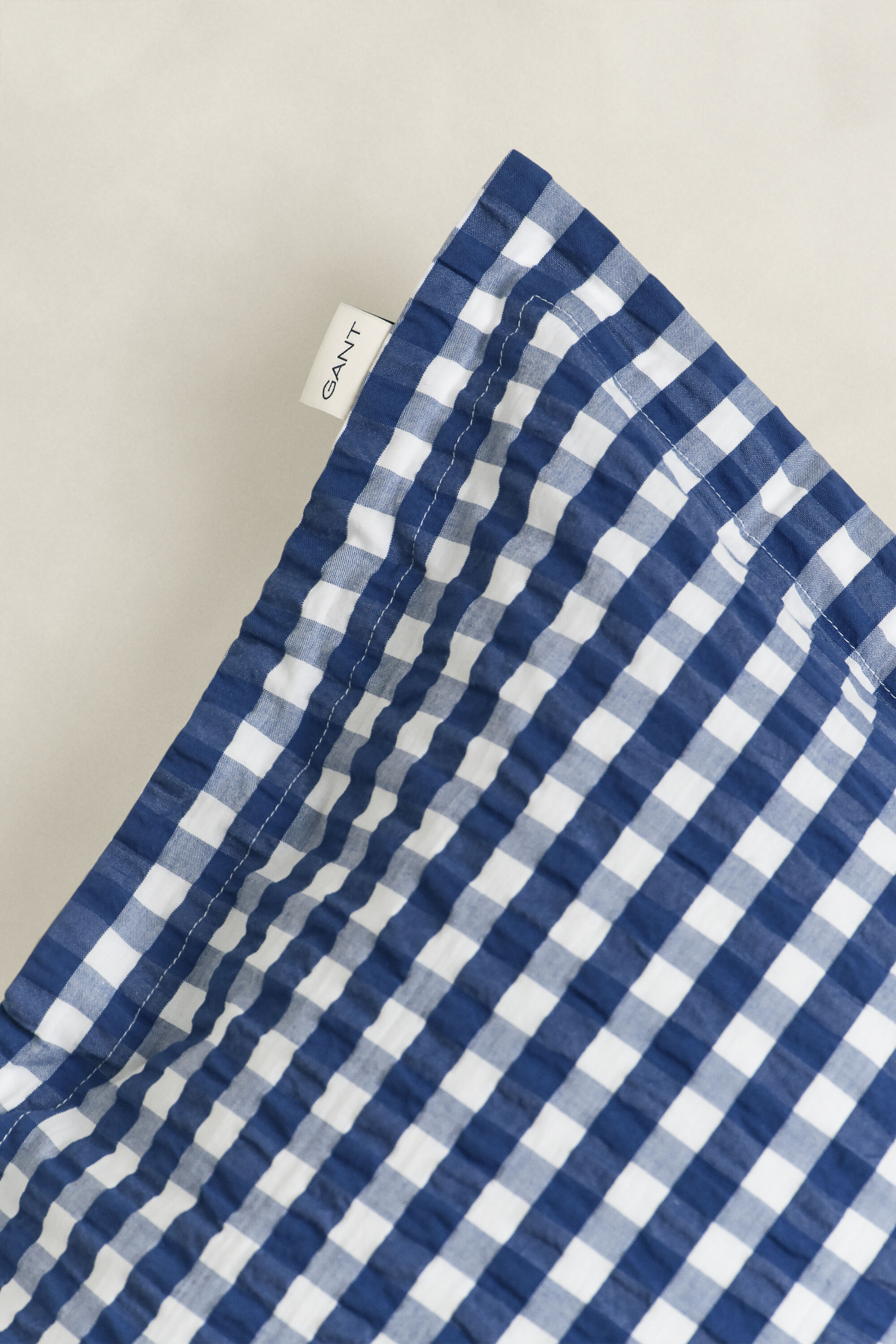 Seersucker pudebetræk med tern