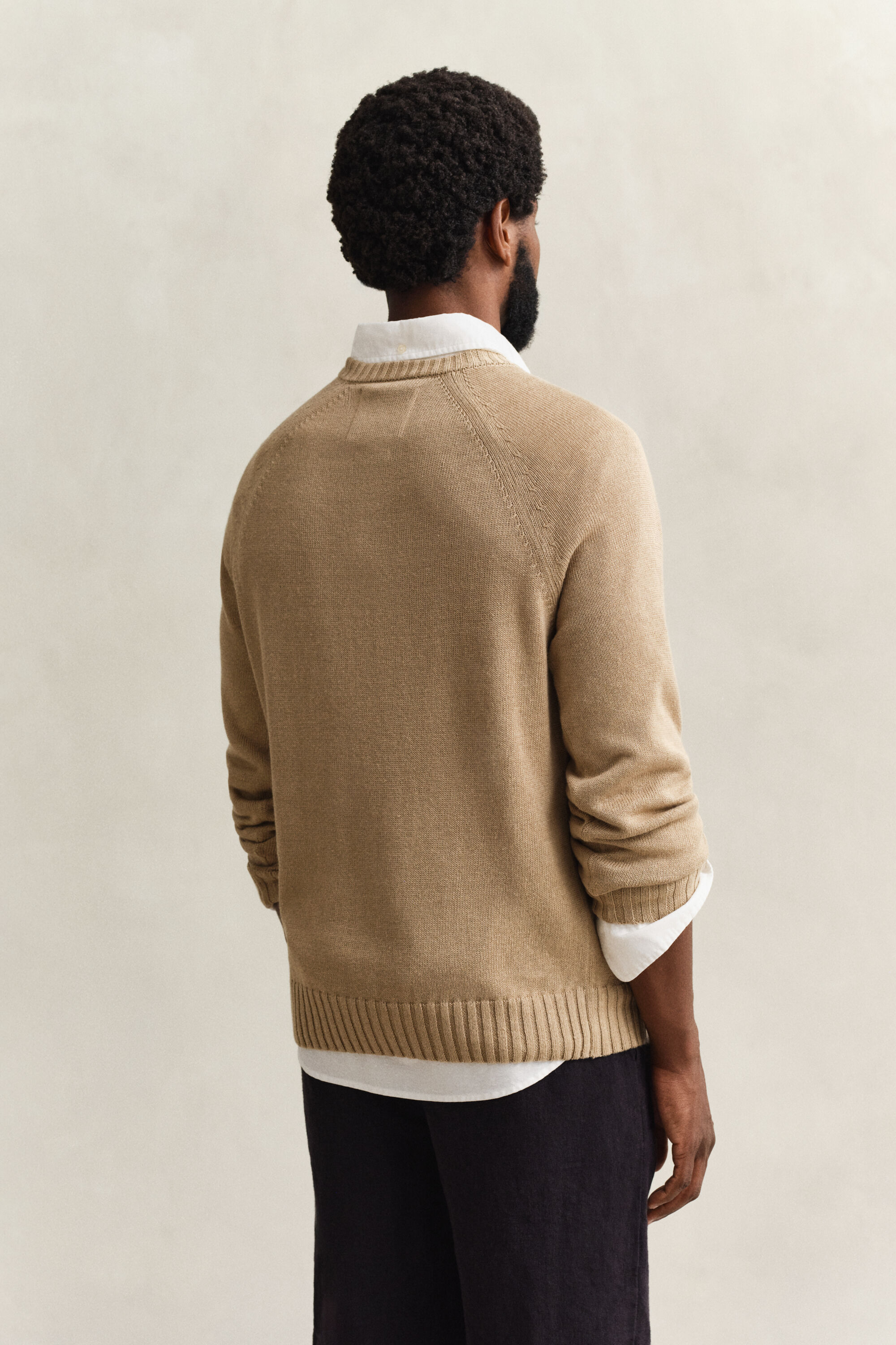 Sweater af hørblanding