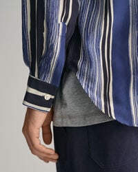 Relaxed fit silkeskjorte med tryk