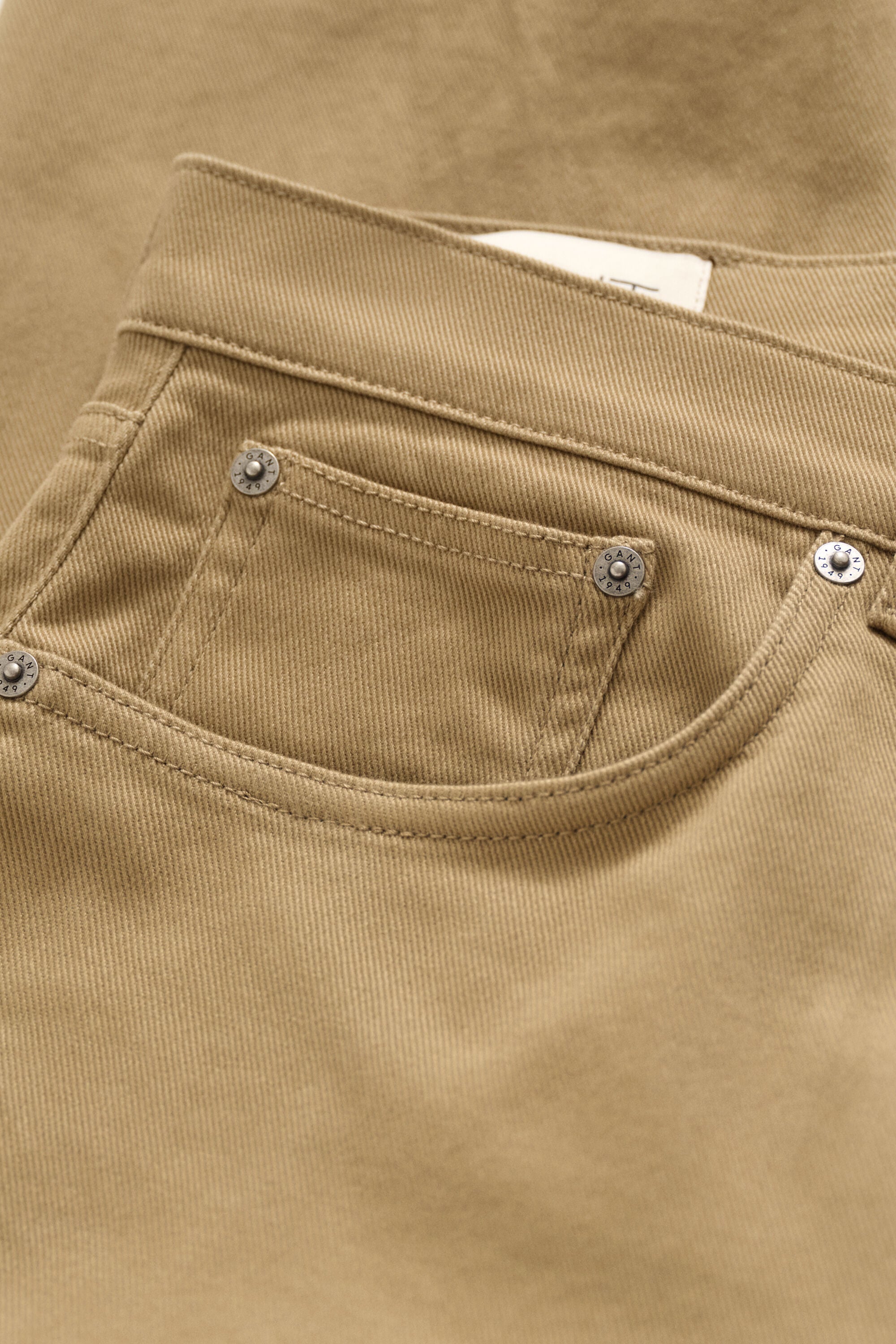 Regular fit jeans i twill