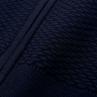 Triangle Texture sweater med lynlås