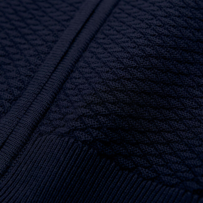 Triangle Texture sweater med lynlås