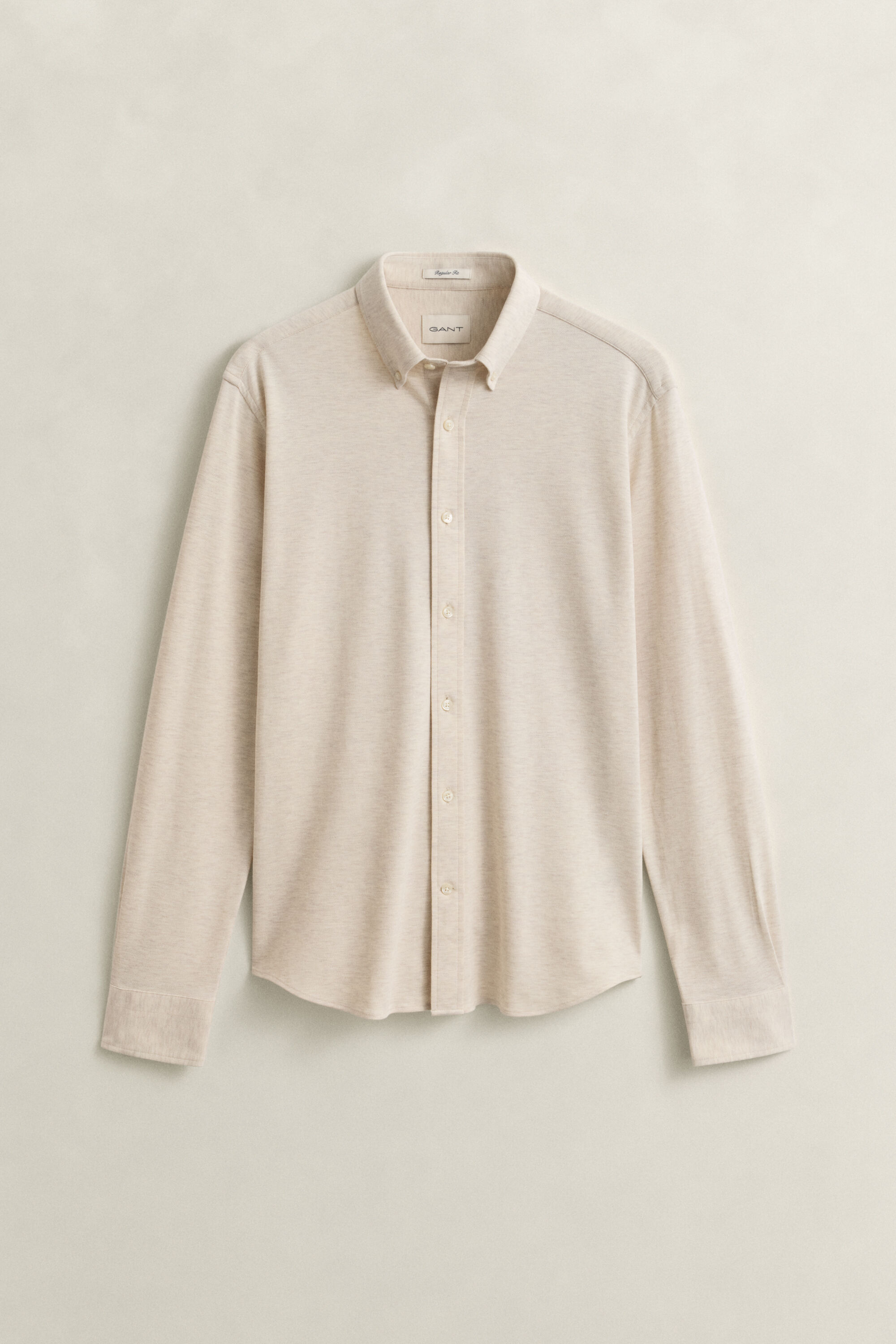 Jersey skjorte med stræk i piqué