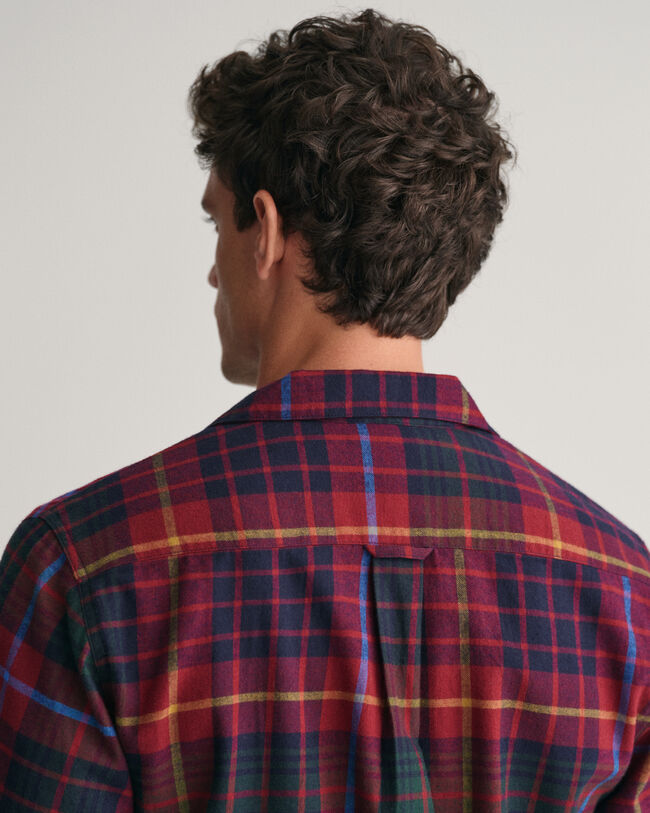 Pyjamasbukser og -skjorte af flannel i gaveæske