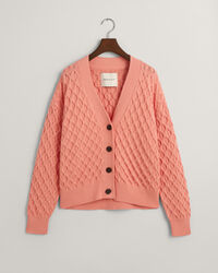 Tekstureret strikket cardigan