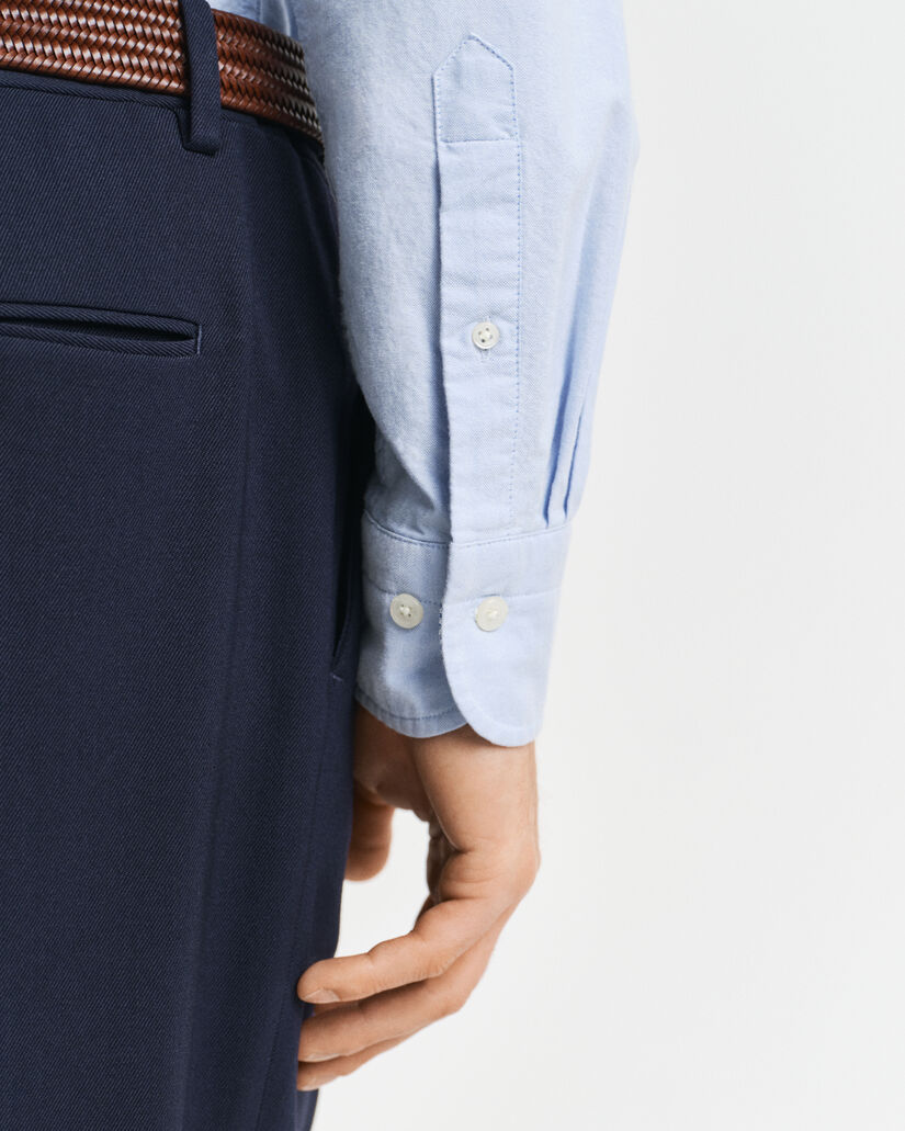 Slim fit Oxford skjorte med stræk