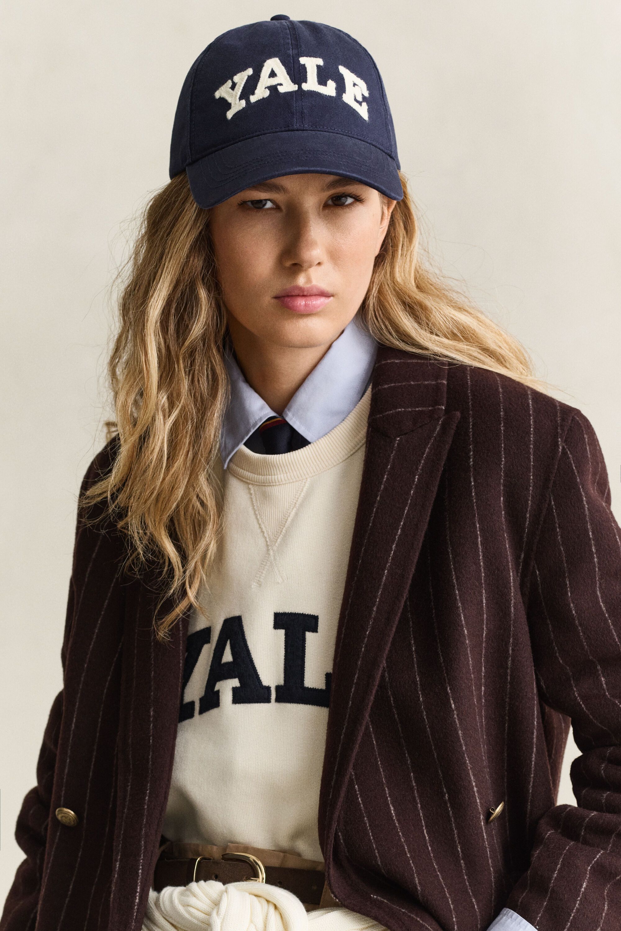 Gant x Yale nålestribet håndsyet blazer