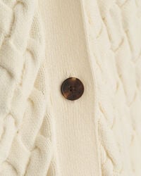 Tekstureret cardigan af bomuld