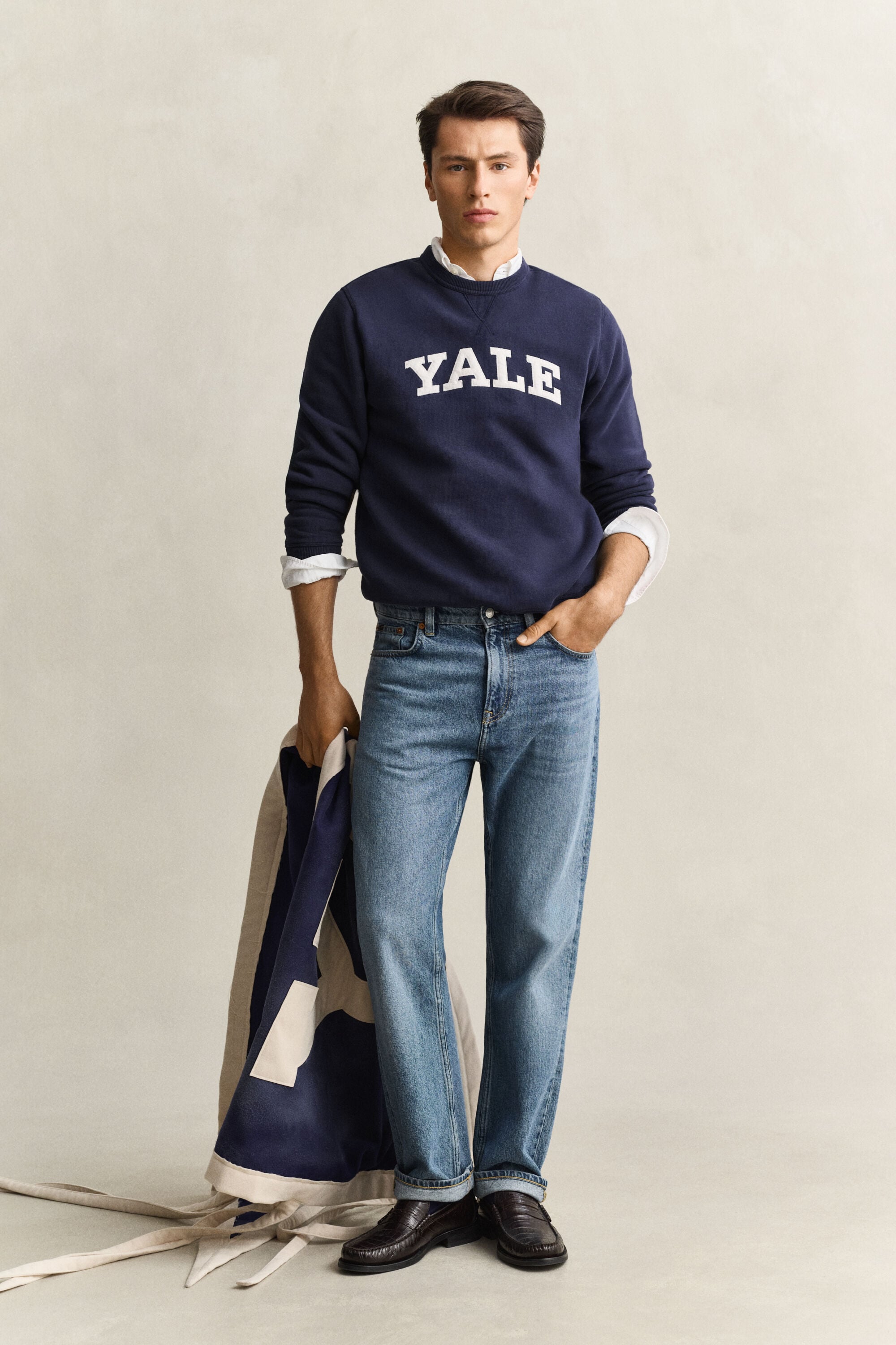 Gant x Yale sweatshirt med crewneck