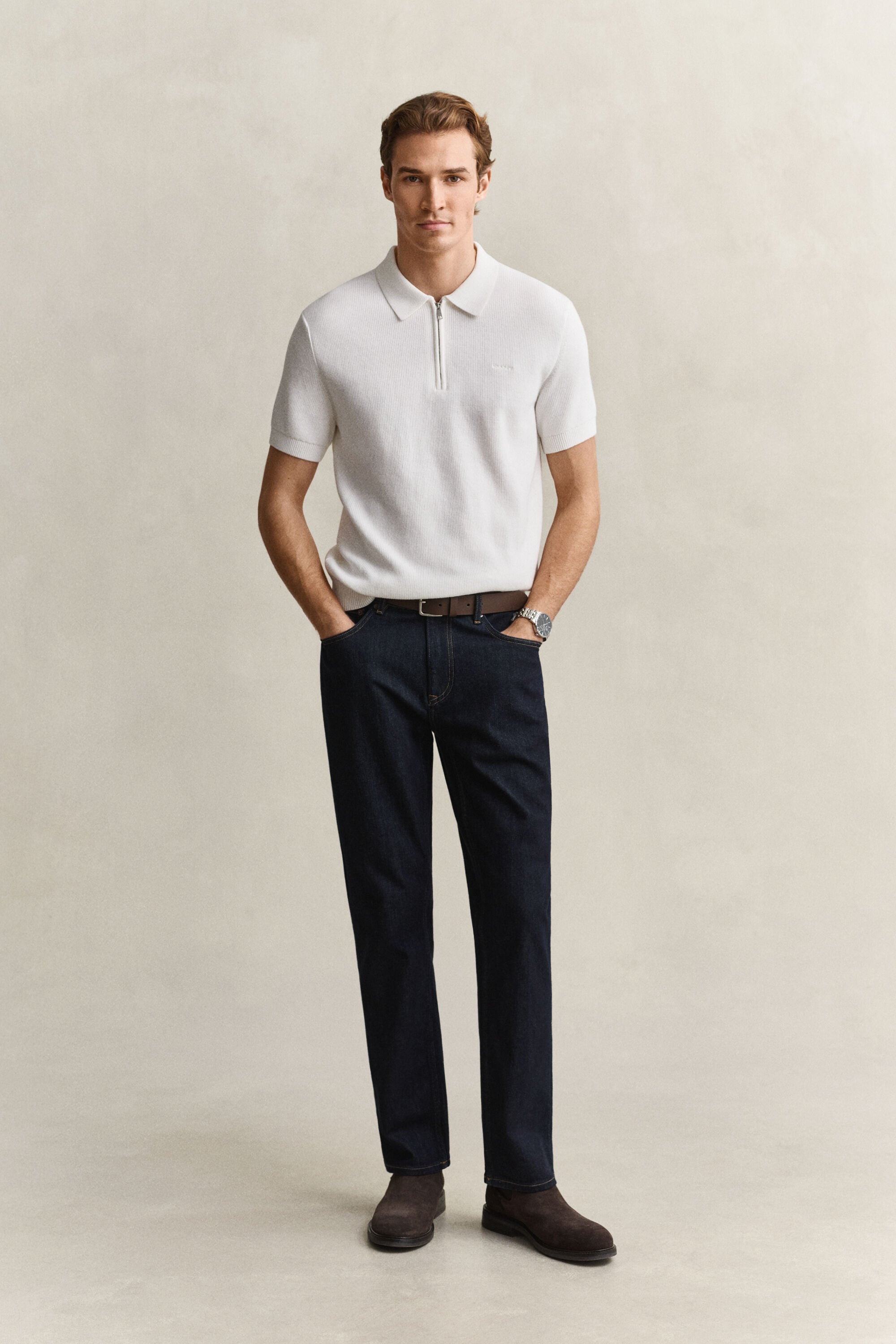 Regular jeans i let vask