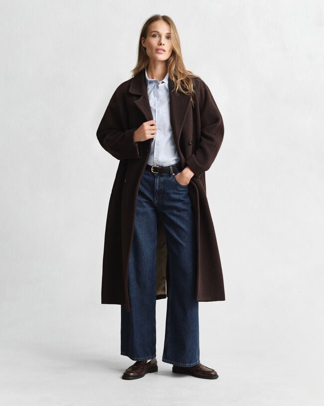 Slim fit Oxford skjorte med stræk