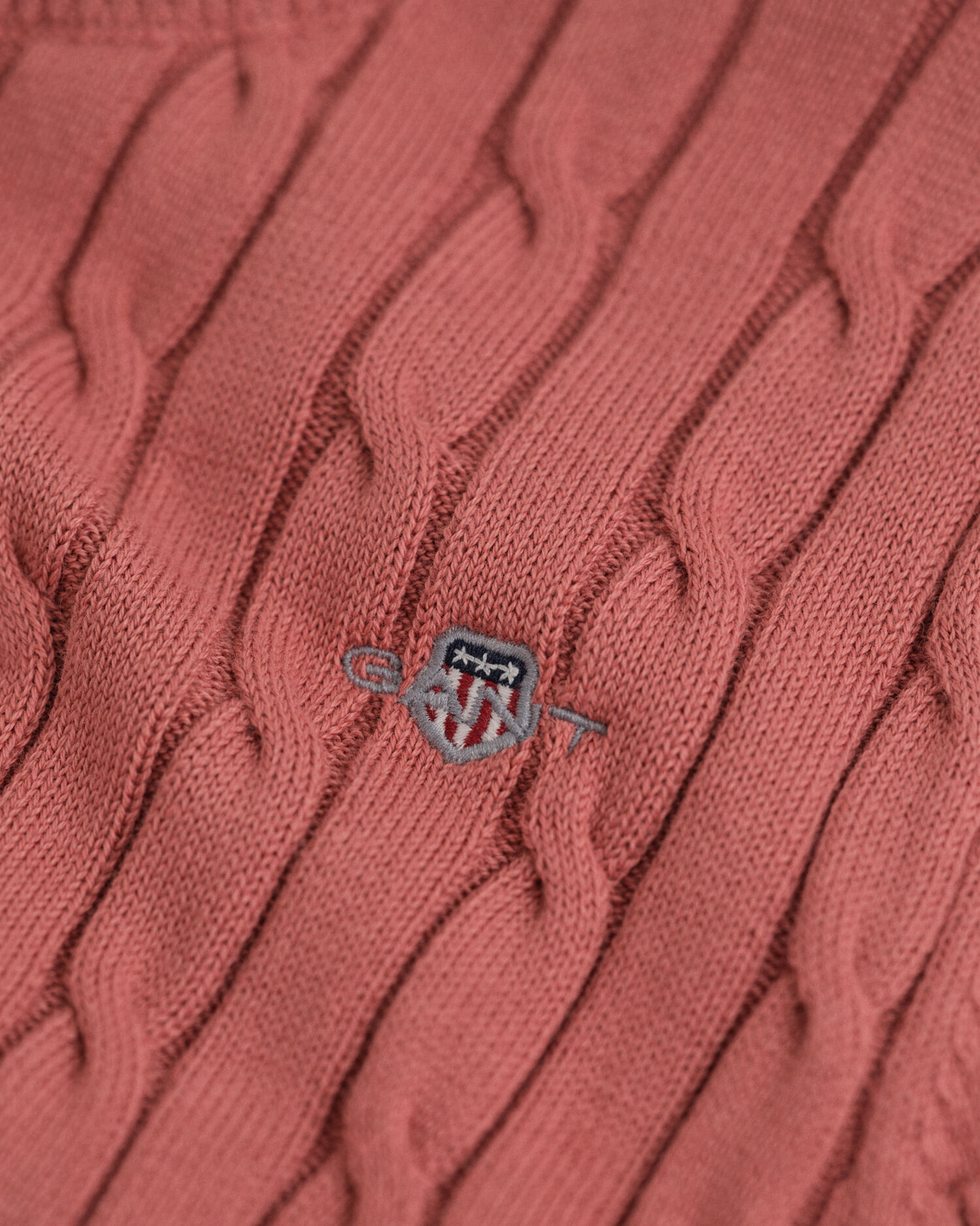 Teen Girls kortærmet sweater af strækbomuld med kabelstrik