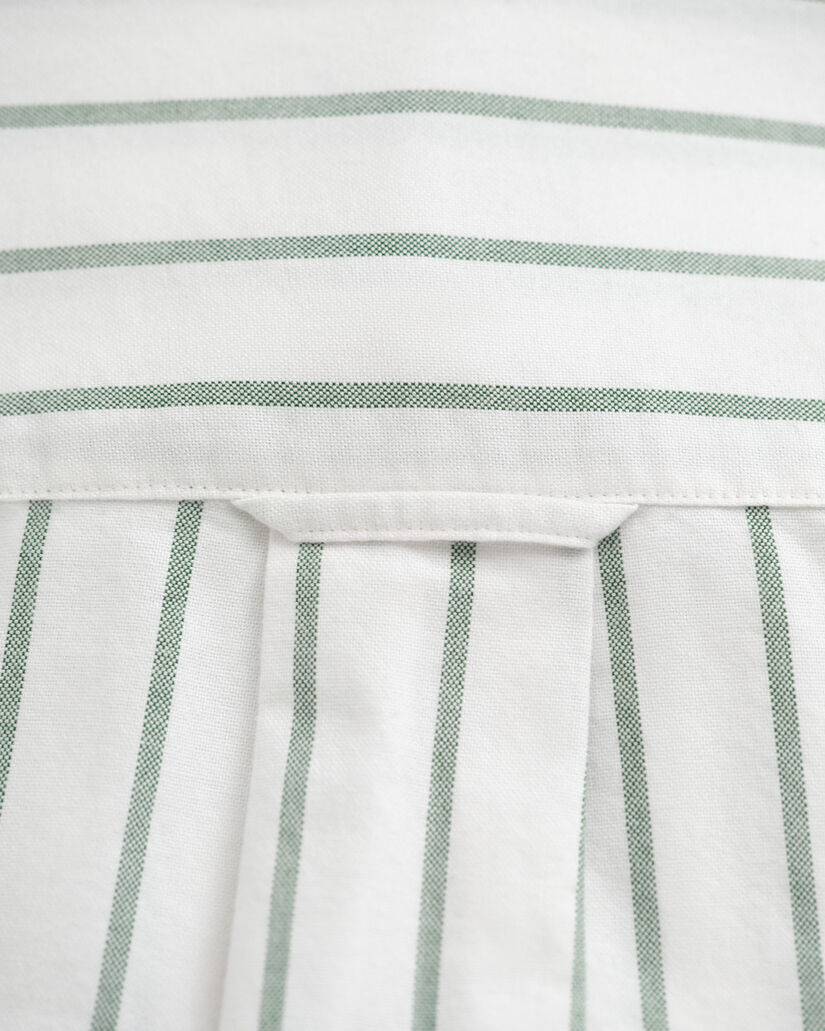 Regular fit klassisk stribet Oxford-skjorte