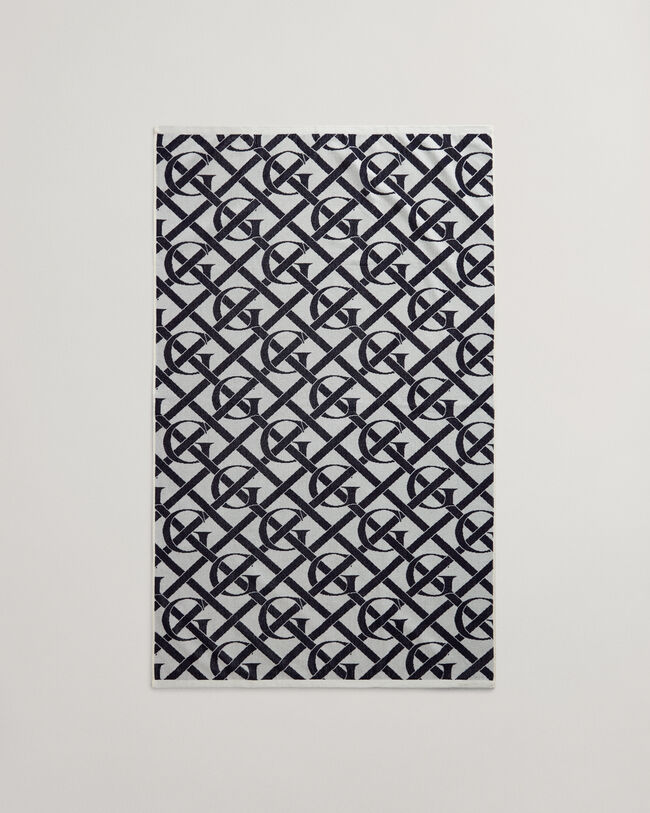 Monogram strandhåndklæde