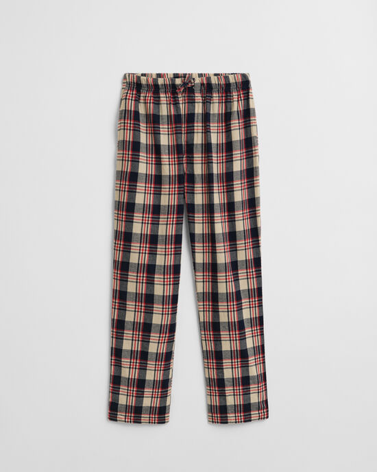 Ternede pyjamasbukser i flannel