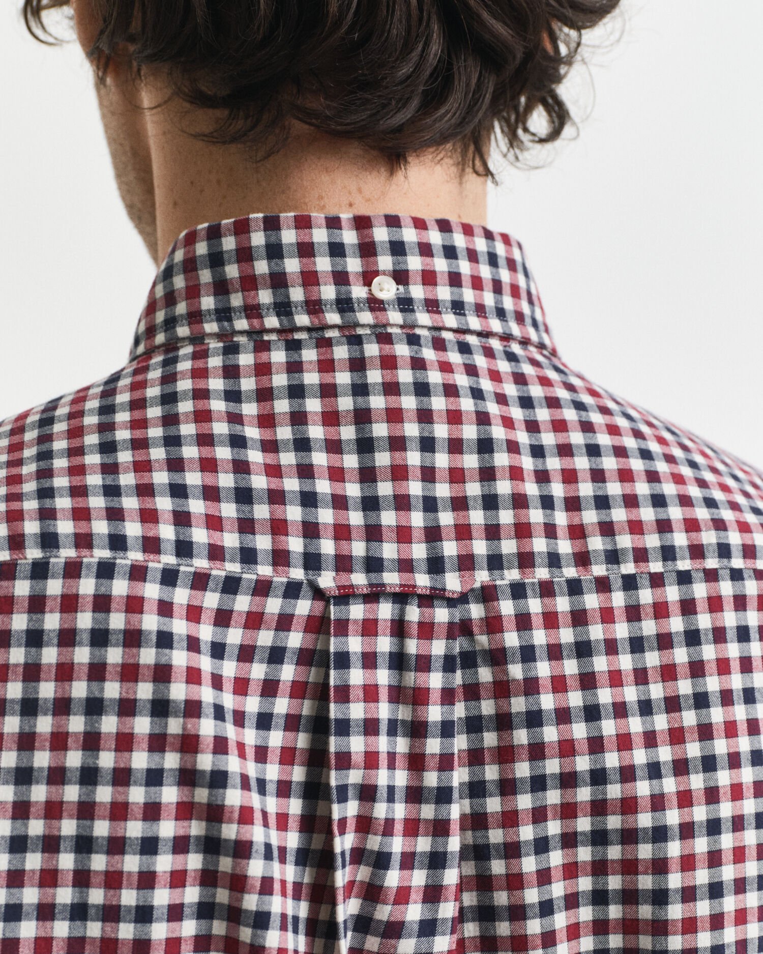 Regular fit gingham skjorte af twill