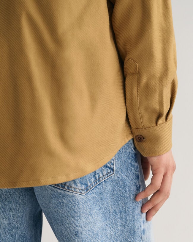 Overskjorte i tung twill