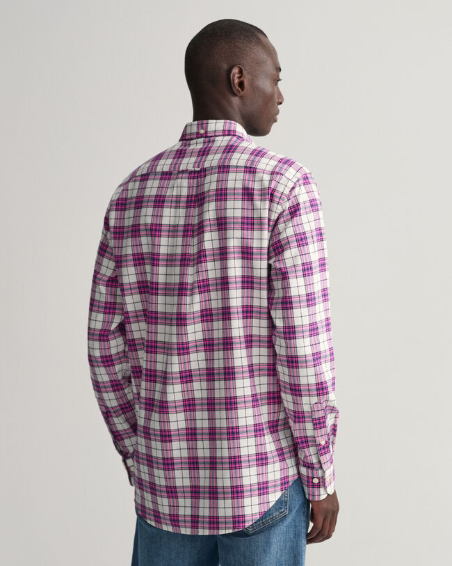 Regular fit ternet Oxford skjorte