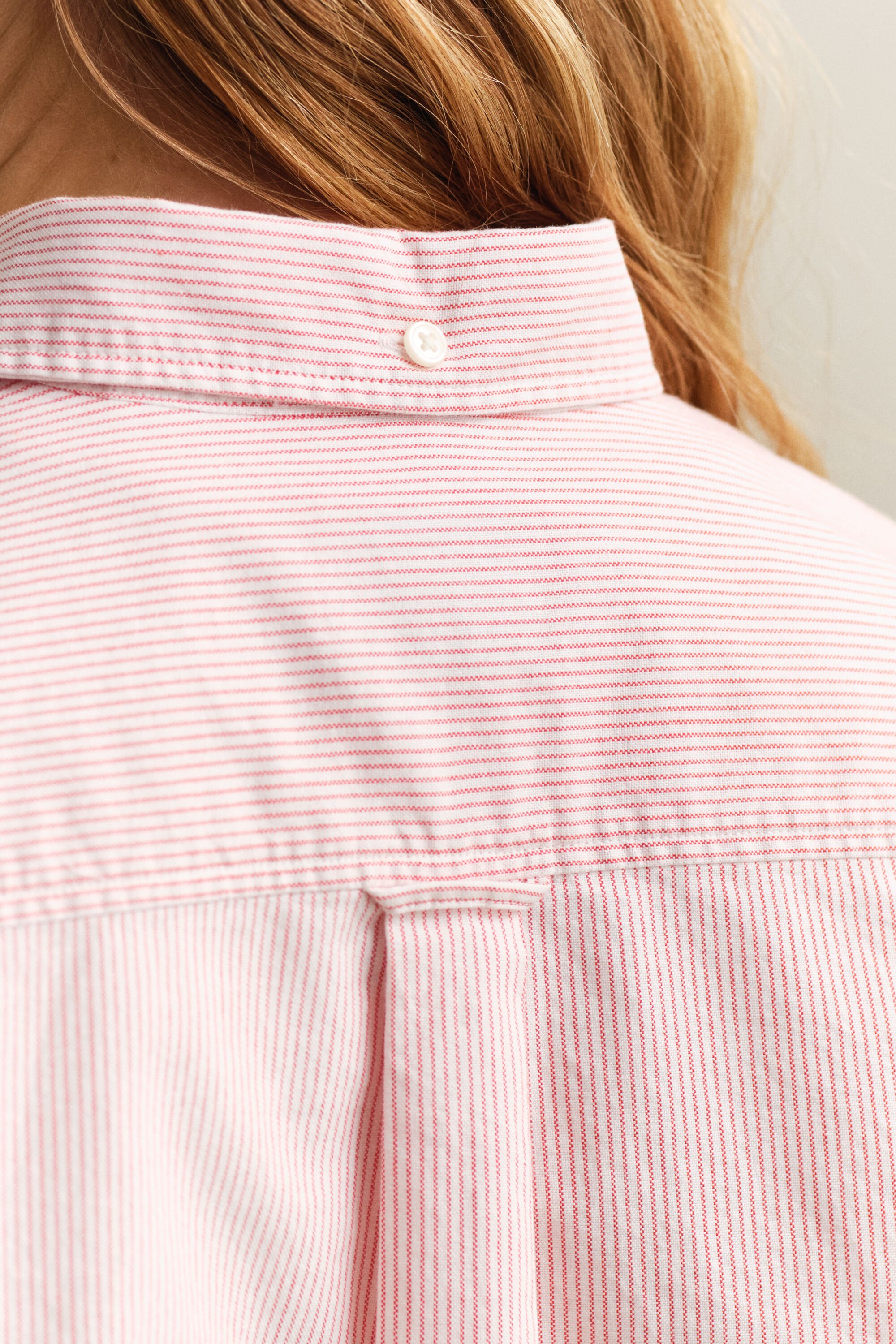 Regular fit klassisk stribet Oxford-skjorte