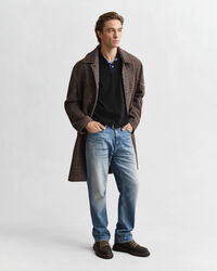 Kontrastfarvet piqué poloskjorte