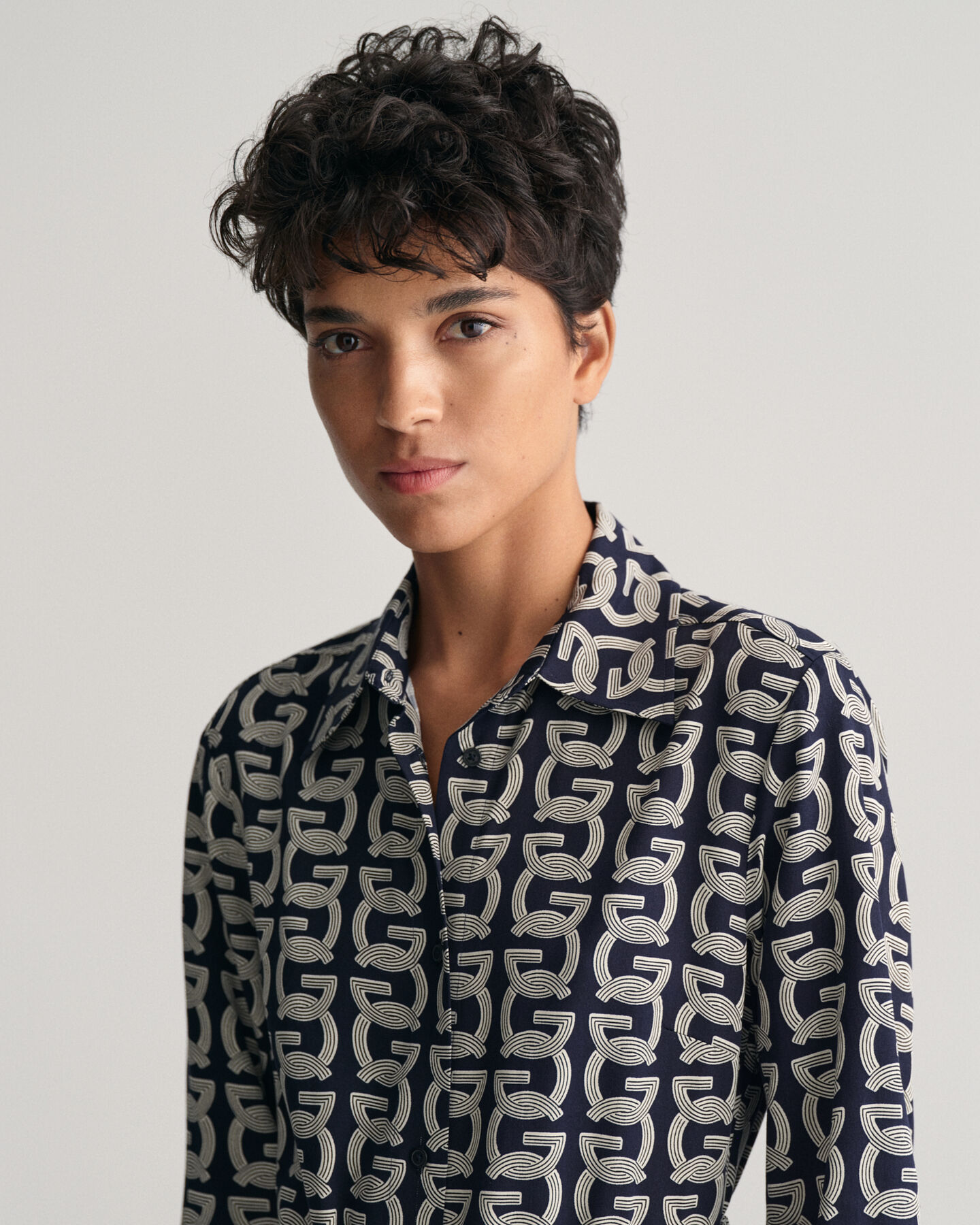 G Patterned skjortekjole