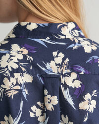 Regular fit skjorte af bomuldsvoile med blomstertryk