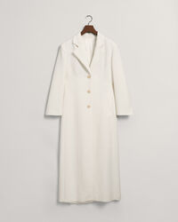 Fluid frakke i fuld længde