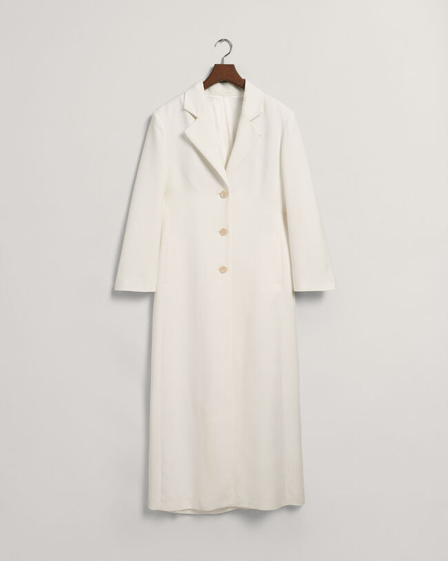 Fluid frakke i fuld længde