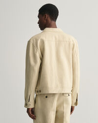 Relaxed fit jakkesæt-jakke af bomuld og hør