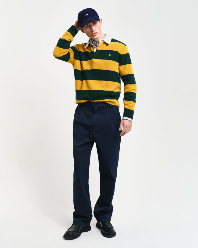 Relaxed fit chinobukser af bomuldstwill