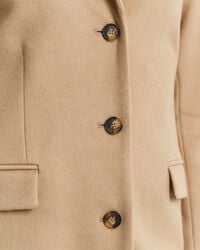 Classic skræddersyet frakke i uldblanding