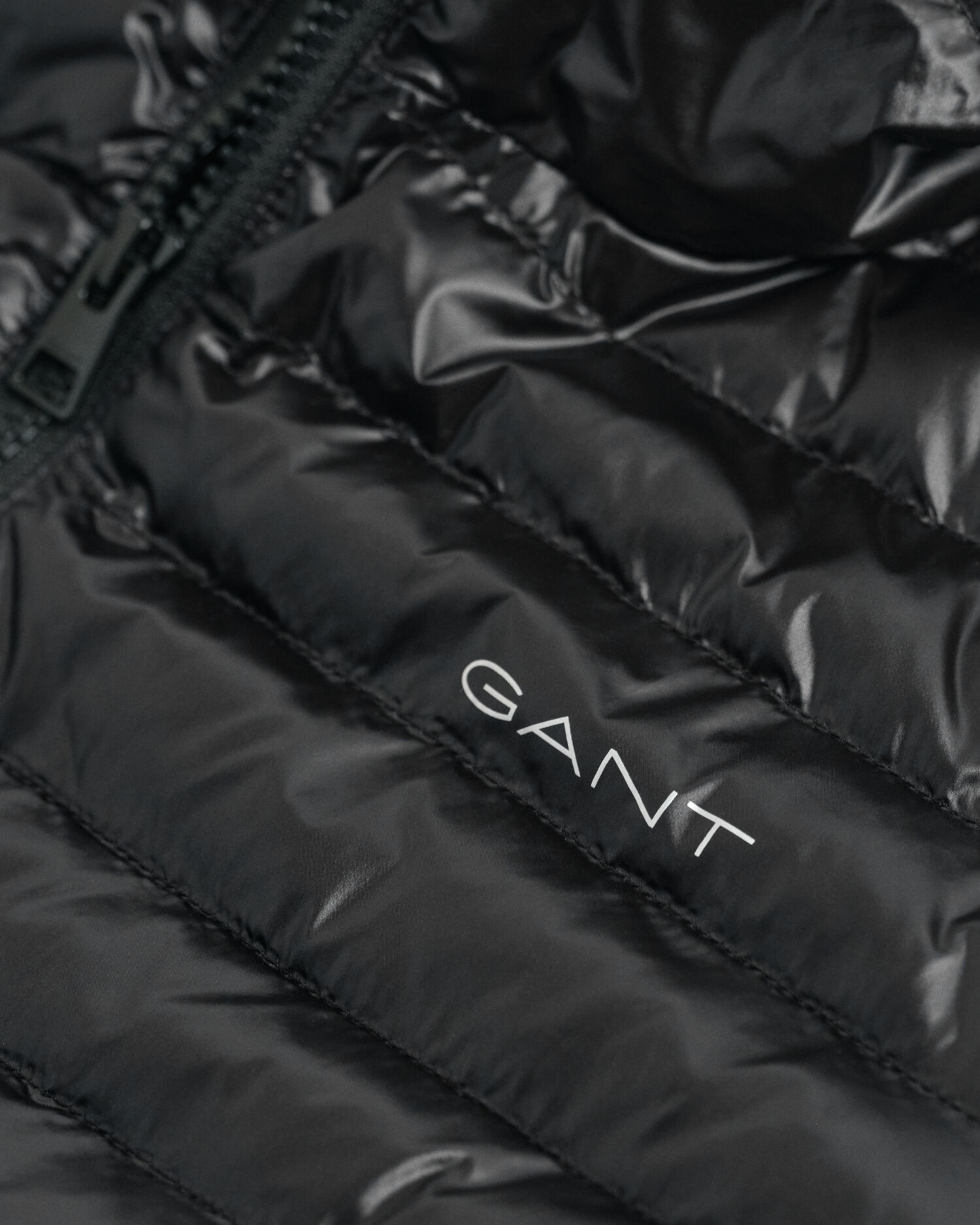 Teens skinnende let vatteret jakke