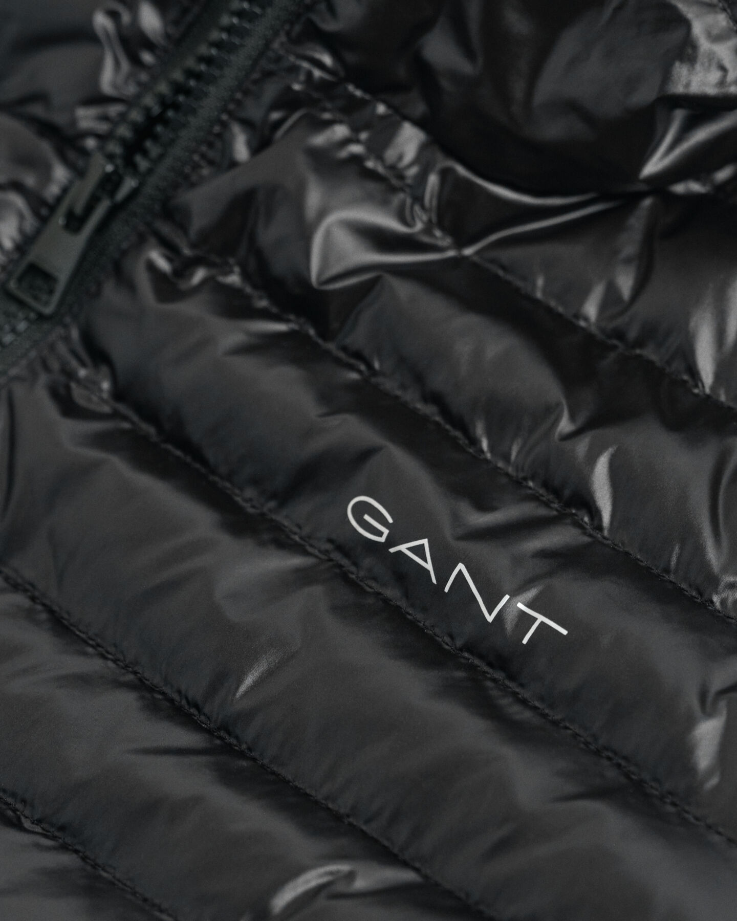 Teens skinnende let vatteret jakke