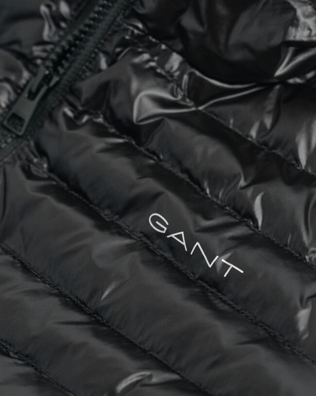 Teens skinnende let vatteret jakke