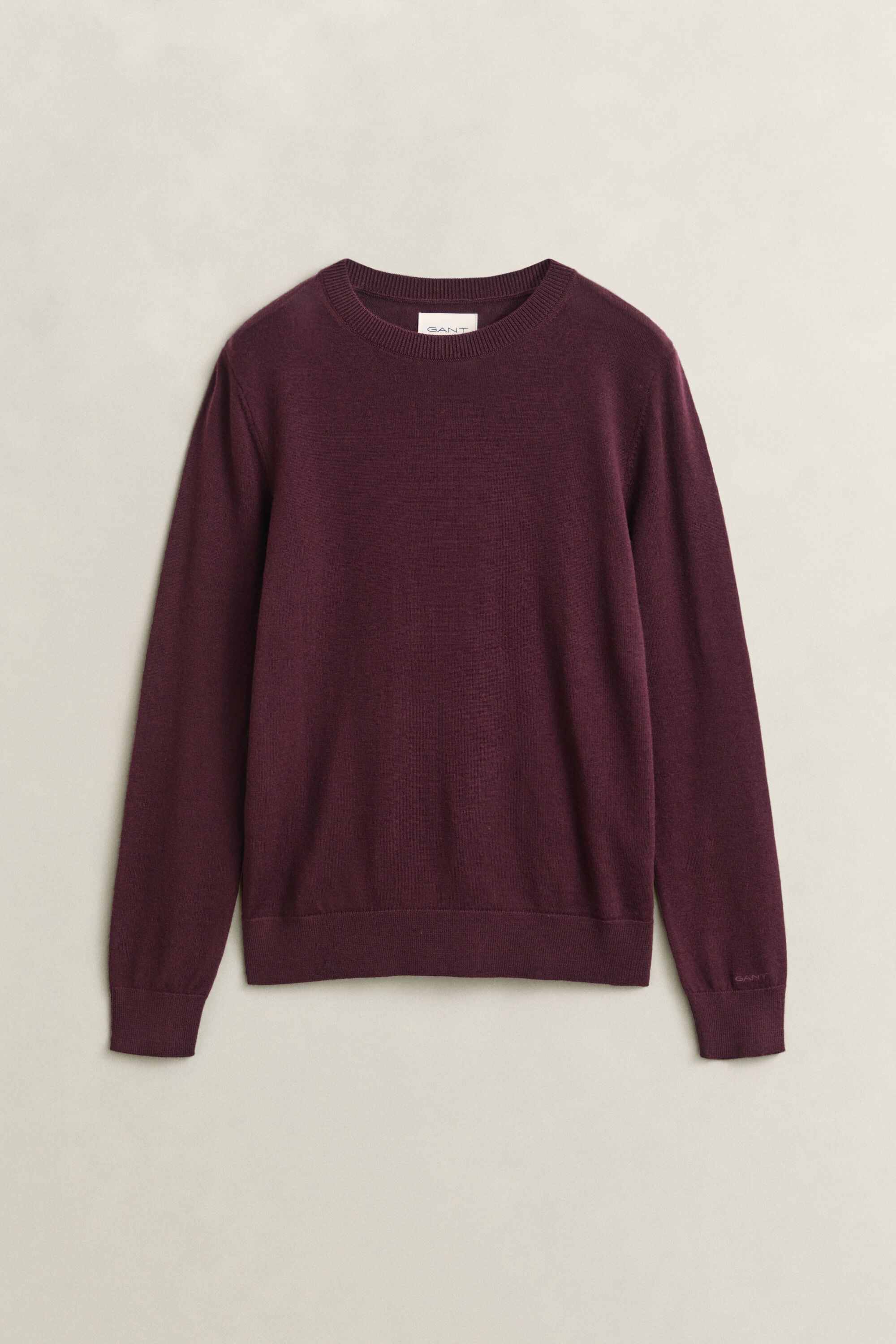 Crewneck sweater af ekstra fin merinould