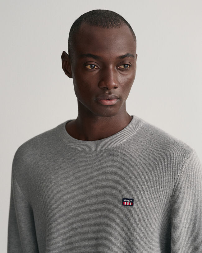 Let Texture crewneck sweater