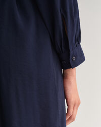 Skjortekjole med st&aring;ende krave