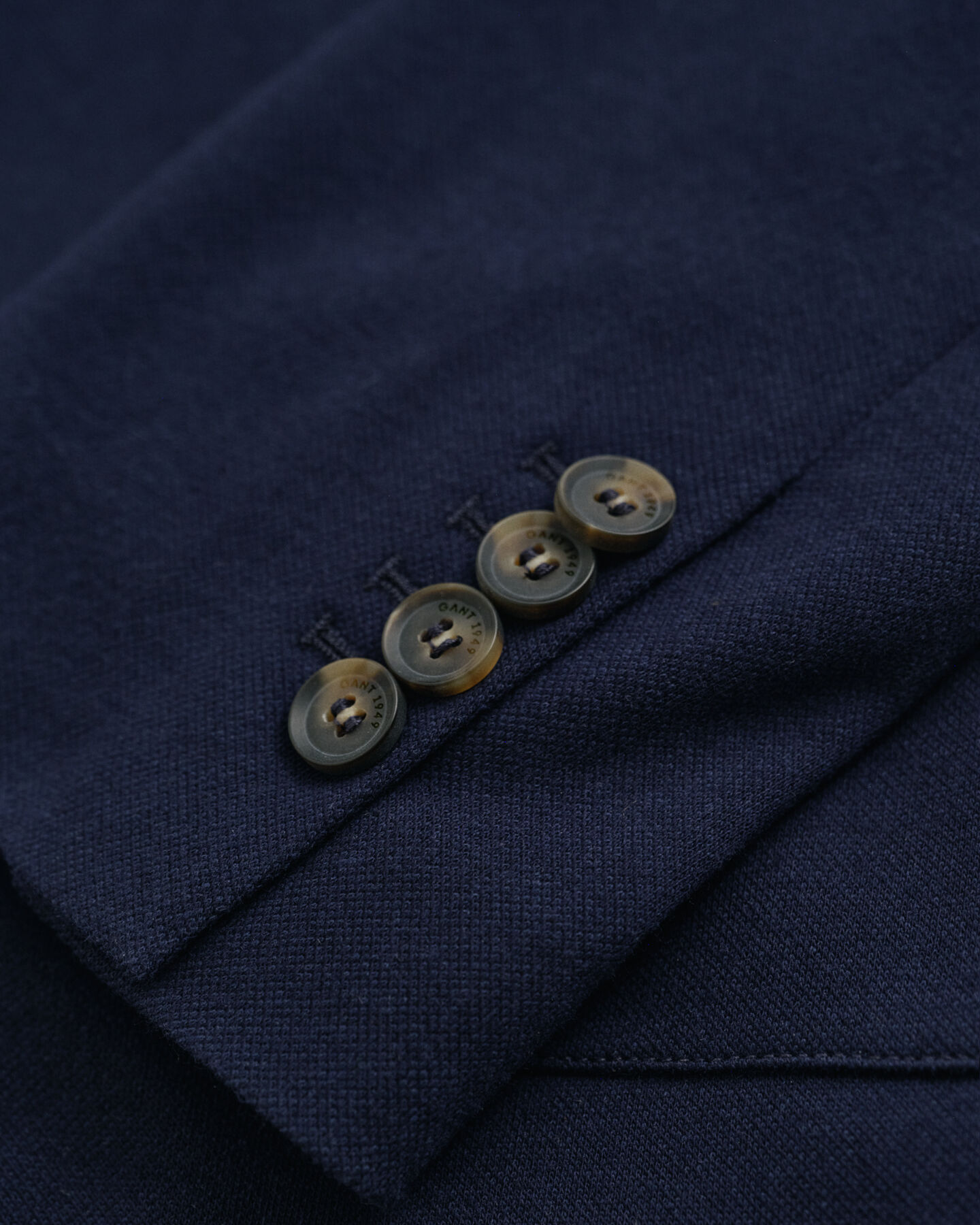 Slim fit piqué-blazer