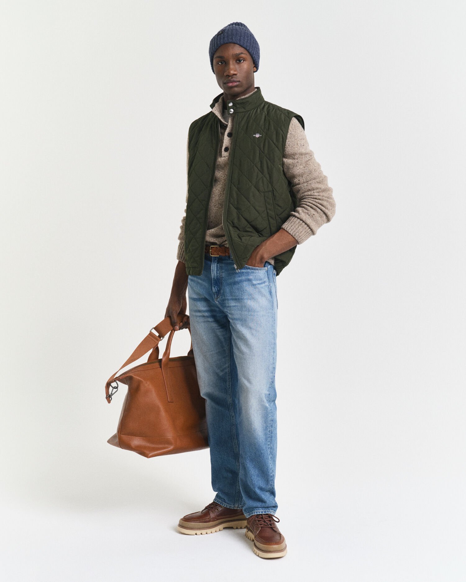 Quiltet Windcheater vest