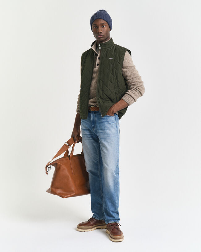 Quiltet Windcheater vest