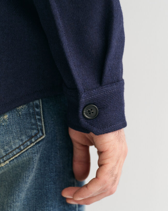 Overskjorte i uldblanding