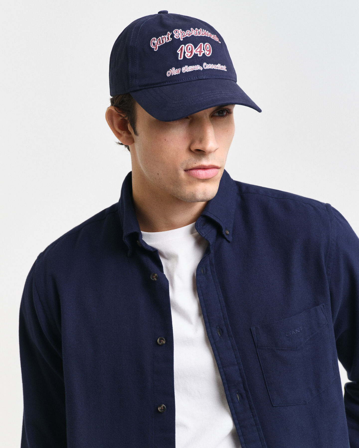 Regular fit sildebensm&oslash;nstret flannelskjorte