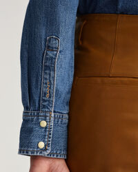 Regular fit denim-skjorte