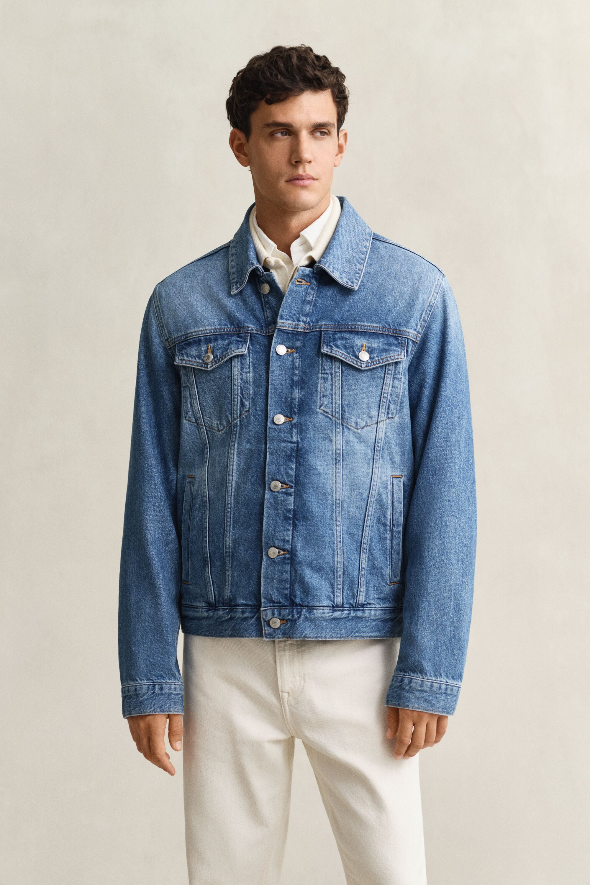 Denim trucker-jakke