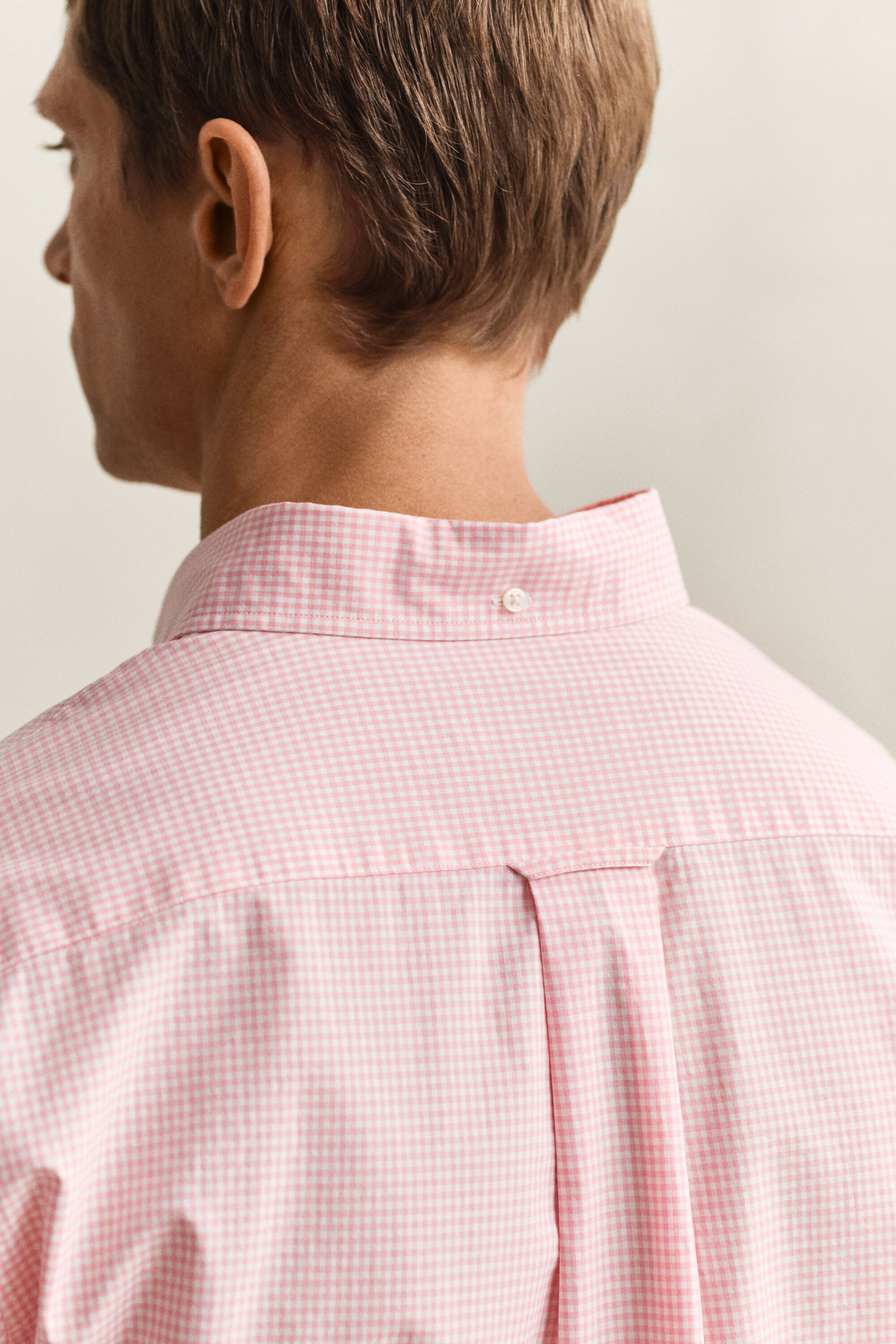 Gingham klassisk poplin-skjorte