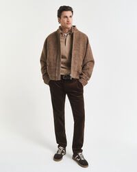 Sacker Rib sweatshirt med halv lynlås