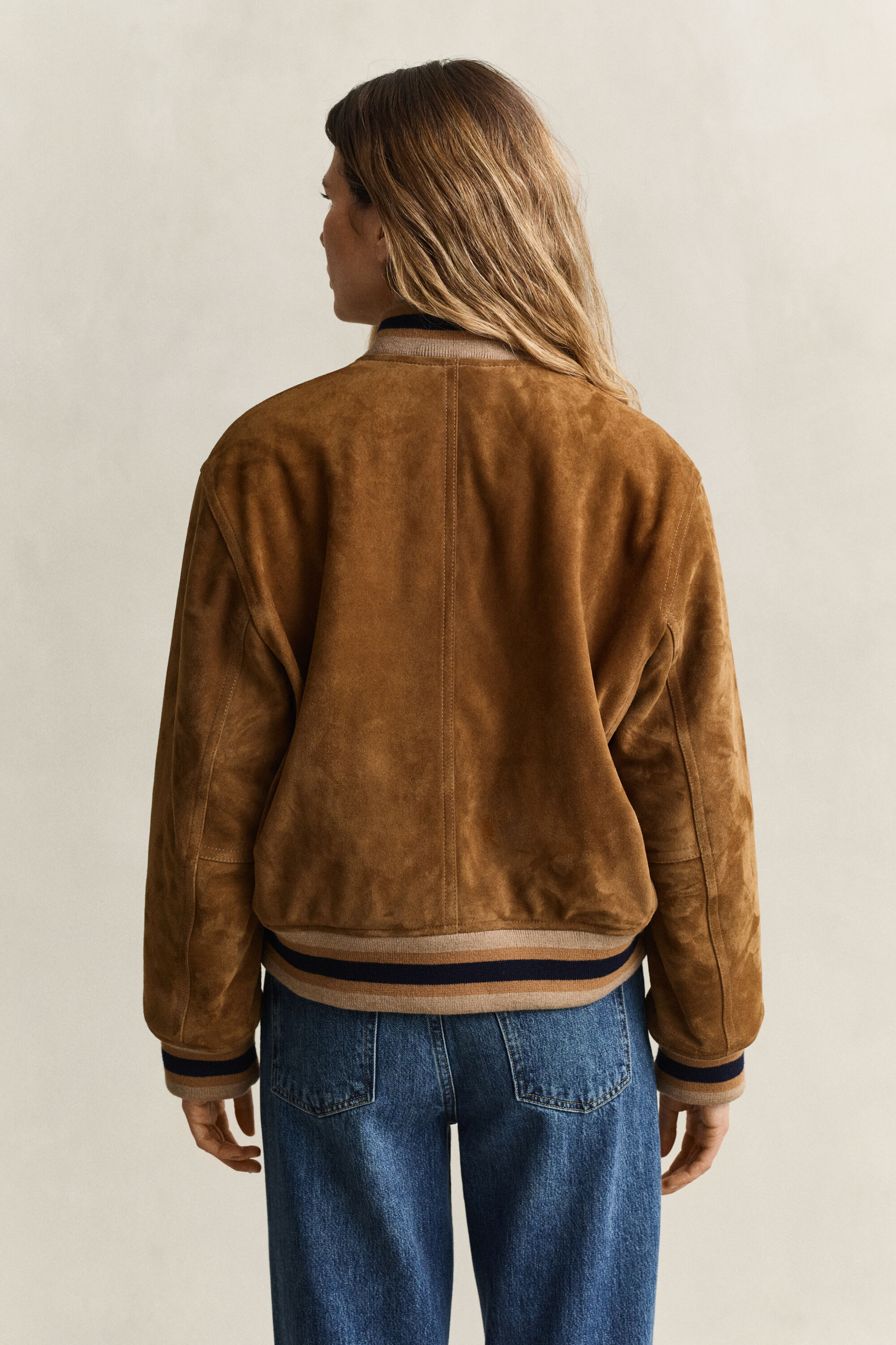 Gant x Yale Varsity Jacket i ruskind