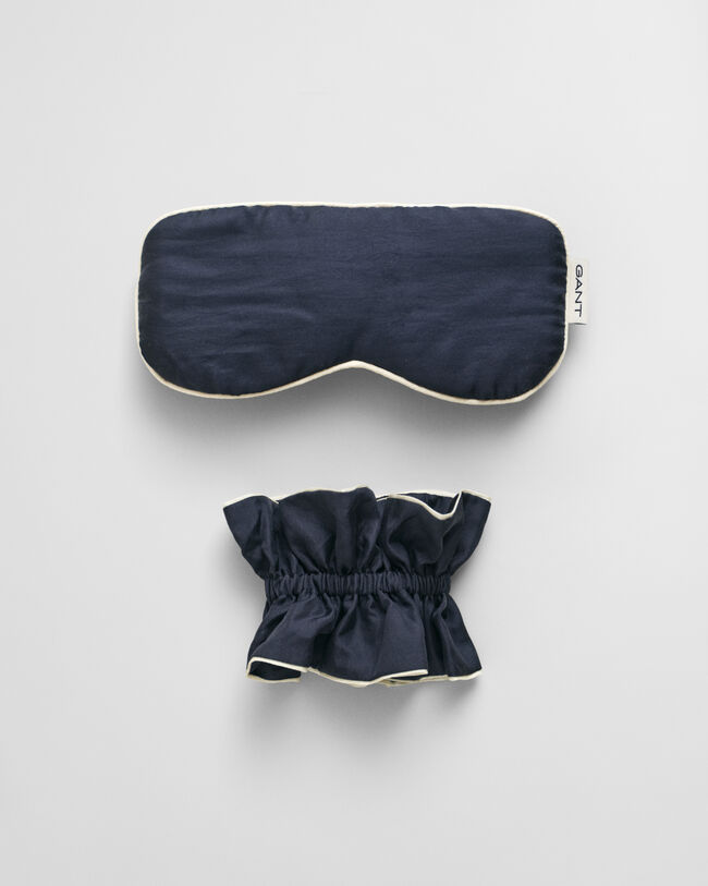 Gavesæt med sovemaske og hårbånd af silke