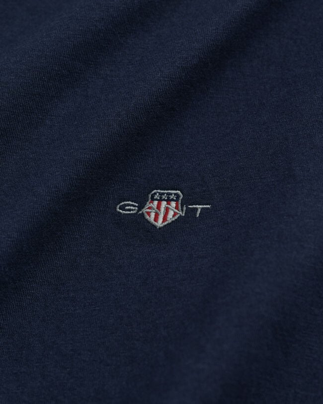 Slim fit Shield T-shirt med V-hals